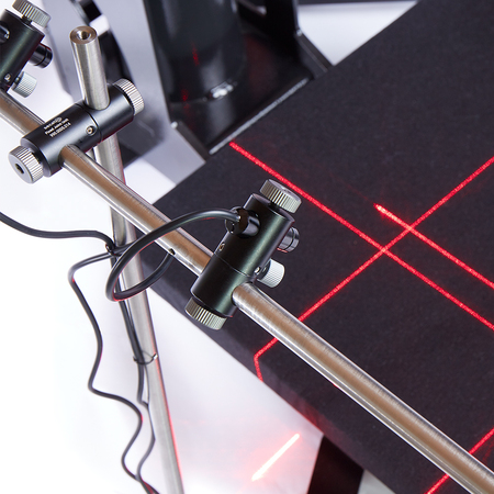 Laser a doppia croce con porta accessori per attacco rapido e modulo portaoggetti