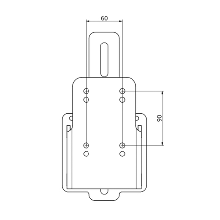 Adapter für Basisplatte und S.-W. Secabo TC5 SMART und TC7 SMART